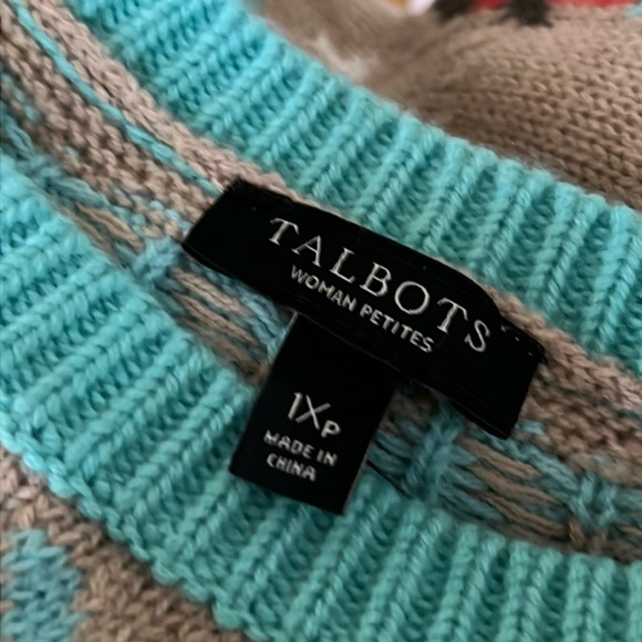 Talbots Snowbird Fair Isle sweater 1XP - Picture 4 of 7